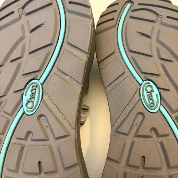 Chaco Z Cloud 2 Z2 Size 8 Women Candy Gray Turquoise Sport Sandal EUC - Picture 6 of 6